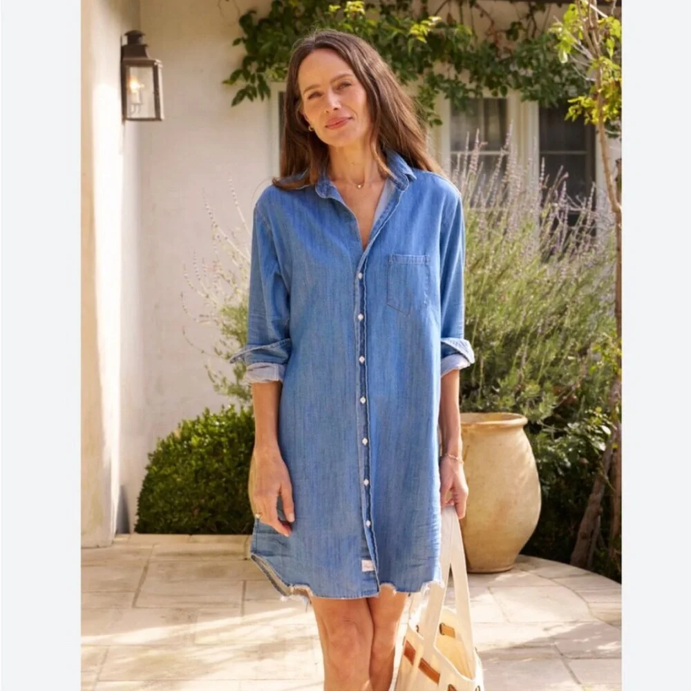 ❤️FRANK & EILEEN DENIM MARY DRESS XL!❤️ - Picture 6 of 10
